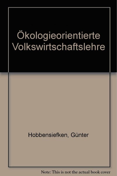 Ökologieorientierte Volkswirtschaftslehre