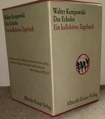 Das Echolot. Ein kollektives Tagebuch. 4 Bände in Schuber.