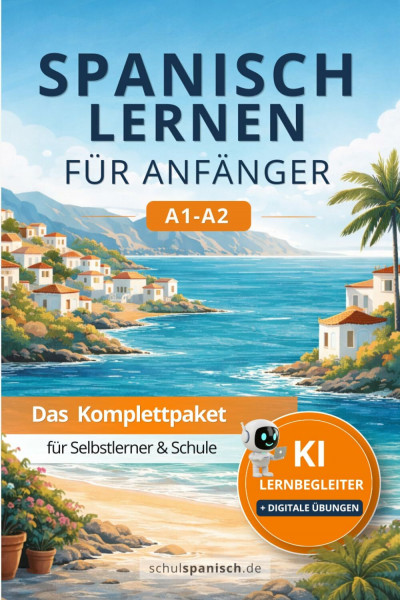 Spanisch für Anfänger: Das Komplettpaket: Mit über 100 QR-Codes, Lernvideos & interaktiven Übungen (Spanisch lernen – Die Lernsystem-Serie, Band 1)