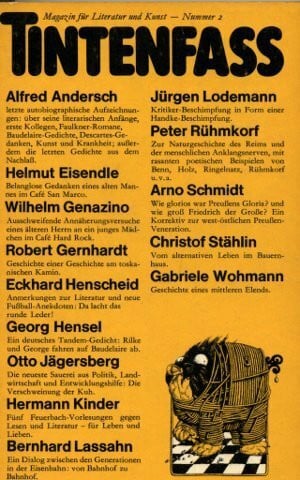 Tintenfass 2: Magazin für Literatur und Kunst (detebe)