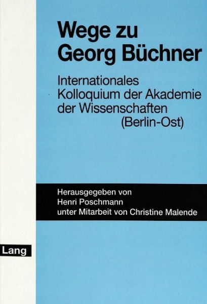Wege zu Georg Büchner