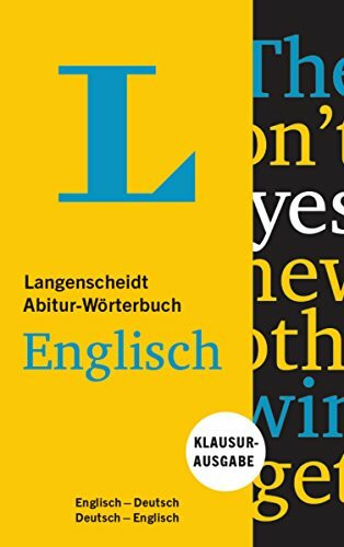 Langenscheidt Abitur-Wörterbuch Englisch: Englisch-Deutsch/Englisch-Deutsch