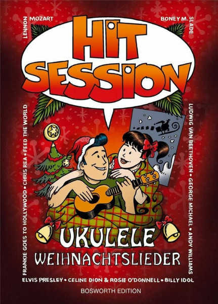 Hit Session Ukulele: Weihnachtslieder | 100 festliche Melodien Liederbuch für Spieler | Songbook mit Melodielinien, Texten und Akkorden | Notenbuch mit einfachen Arrangements für Anfänger