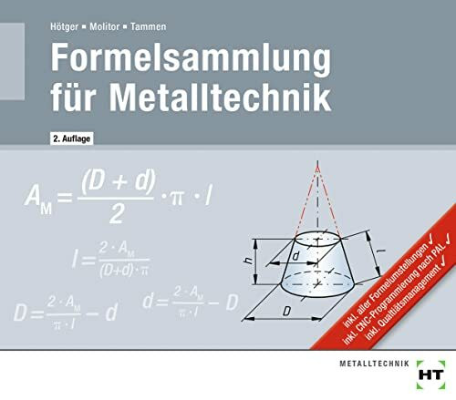 eBook inside: Buch und eBook Formelsammlung für Metalltechnik, m. 1 Buch, m. 1 Beilage