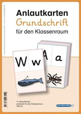 Anlautkarten Grundschrift für den Klassenraum