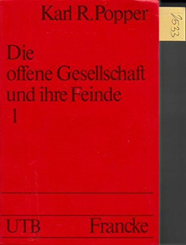 UTB für Wissenschaft: Uni-Taschenbücher Nr. 472: Die offene Gesellschaft und ihre Feinde, Band 1: Der Zauber Platons