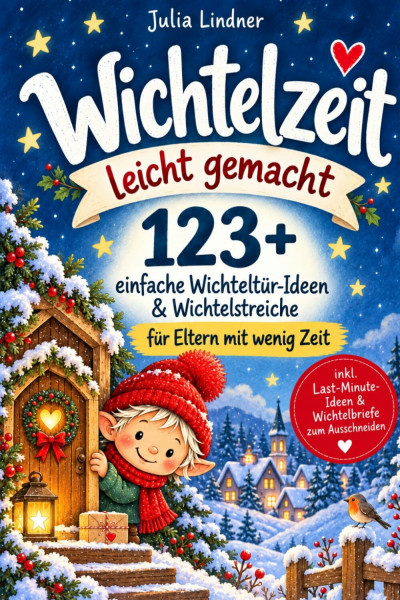 Wichtelzeit leicht gemacht: 123+ einfache Wichteltür-Ideen & Wichtelstreiche für Eltern mit wenig Zeit. inkl. Last-Minute-Ideen & Wichtelbriefe zum Ausschneiden