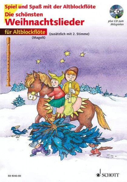 Die schönsten Weihnachtslieder für 1-2 Alt-Blockflöten. Mit CD