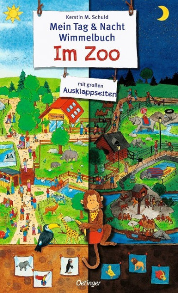 Mein Tag & Nacht Wimmelbuch Im Zoo