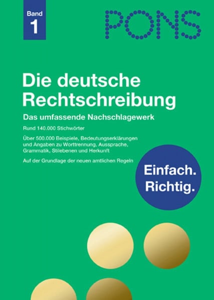 PONS Die deutsche Rechtschreibung: Ausgabe für Rheinland-Pfalz: Das umfassende Nachschlagewerk
