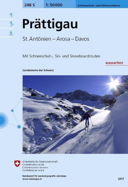 Swisstopo 1 : 50 000 Prättigau Ski