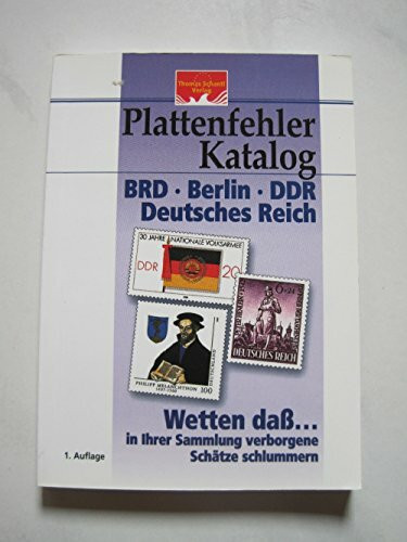 Plattenfehler-Katalog BRD, Berlin, DDR und Deutsches Reich: Inflation, Weimar und III. Reich