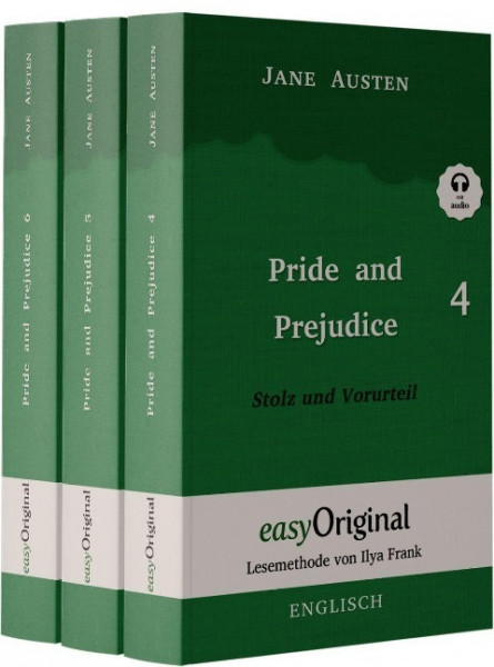 Pride and Prejudice / Stolz und Vorurteil - Teile 4-6 Softcover (mit kostenlosem Audio-Download-Link)