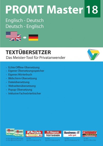 PROMT Master 18 Englisch-Deutsch/Deutsch-Englisch