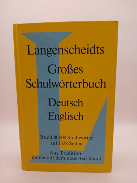 Langenscheidt Grosse Schulwörterbücher: Deutsch-Englisch