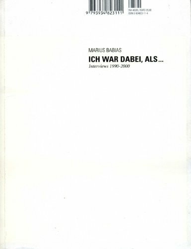 Ich war dabei, als...: Interviews 1990-2000