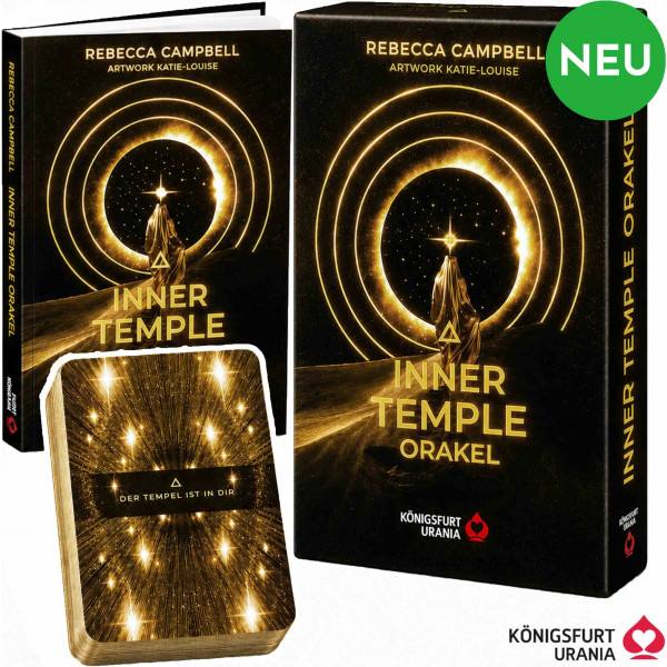 Inner Temple Orakel - 44 farbige Orakelkarten mit 160-seitigem farbigen Booklet (Magnetschachtel mit Kartenrahmen)