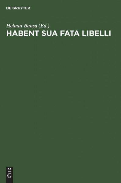 Habent sua fata libelli: Integration von Wissenschaft und Praxis in der Buchrestaurierung.Dargestellt an den Dokumentationen zu exemplarischen ... Fachakademie zur Ausbildung von Restauratoren