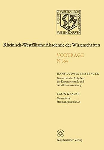 Rheinisch-Westfälische Akademie der Wissenschaften: Natur-, Ingenieur- und Wirtschaftswissenschaften Vorträge · N 364