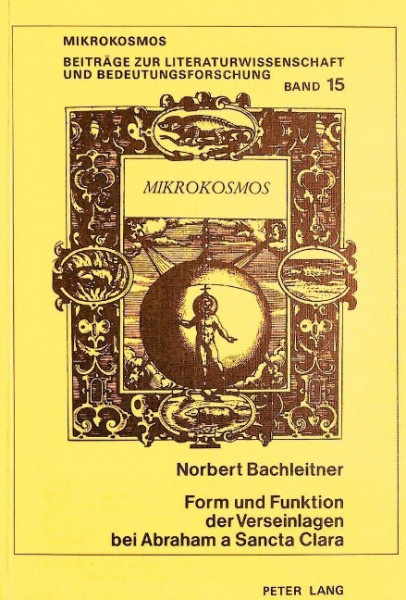 Form und Funktion der Verseinlagen bei Abraham a Sancta Clara