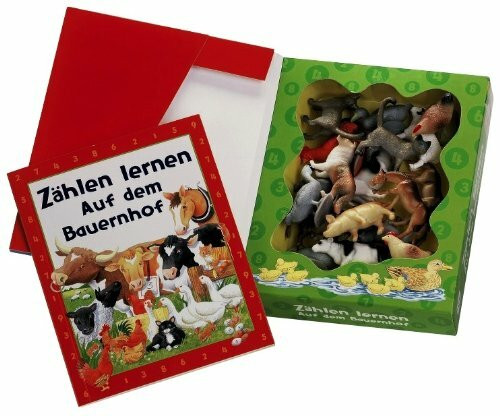 Zählen lernen auf dem Bauernhof, m. 18 Tierfiguren