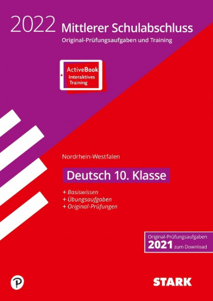 STARK Original-Prüfungen und Training - Mittlerer Schulabschluss 2022 - Deutsch - NRW