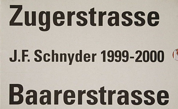 Zugerstrasse Baarerstrasse 1999-2000