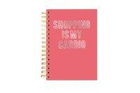 Hard Bound Journal: Shopping is my Cardio - Hardcover-Notizbuch mit stabiler Ringbindung: Shoppen is