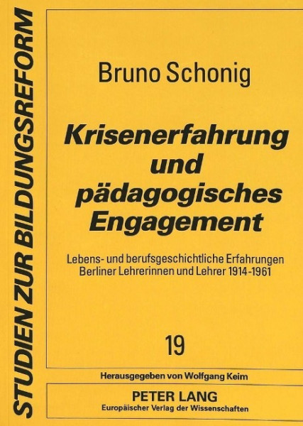 Krisenerfahrung und pädagogisches Engagement