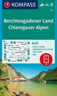 KOMPASS Wanderkarte 14 Berchtesgadener Land, Chiemgauer Alpen 1:50.000