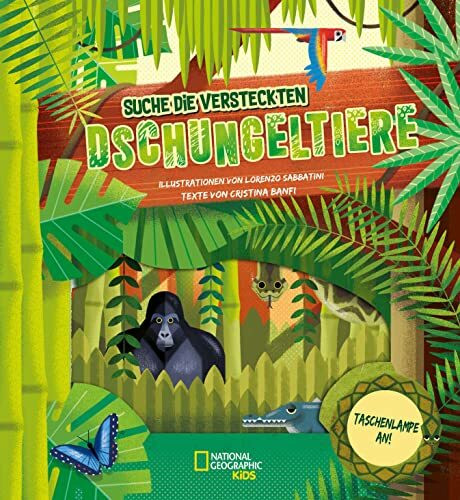 Taschenlampe an! Suche die versteckten Dschungeltiere: National Geographic Kids