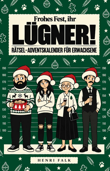 Frohes Fest, ihr Lügner! Der Rätsel-Adventskalender für Erwachsene: Jeden Tag ein kniffliger Fall - durchschaue die Lüge, überführe den Täter