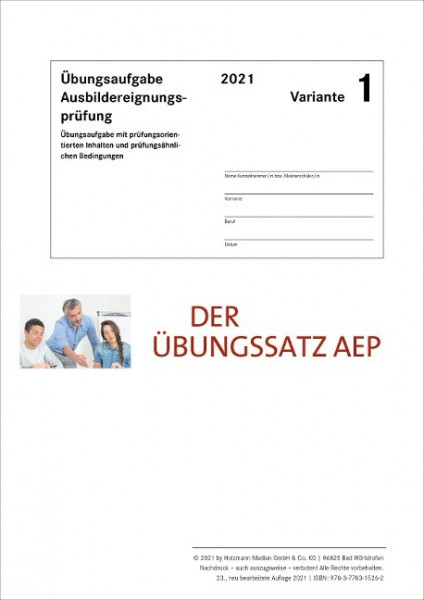 Der Übungssatz Ausbildereignungsprüfung - Variante 1