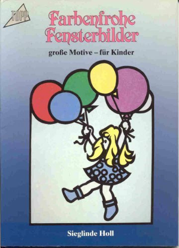 Farbenfrohe Fensterbilder: Grosse Motive für Kinder
