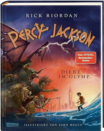 Percy Jackson 1: Diebe im Olymp (farbig illustrierte Schmuckausgabe): Ungekürzter Band mit zahlreichen vierfarbigen Illustrationen und Lesebändchen (1)