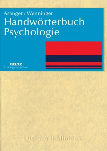 Handwörterbuch Psychologie: Für MS Windows 95/98/ME/NT/2000 oder XP. Mac ab MacOS 10.2