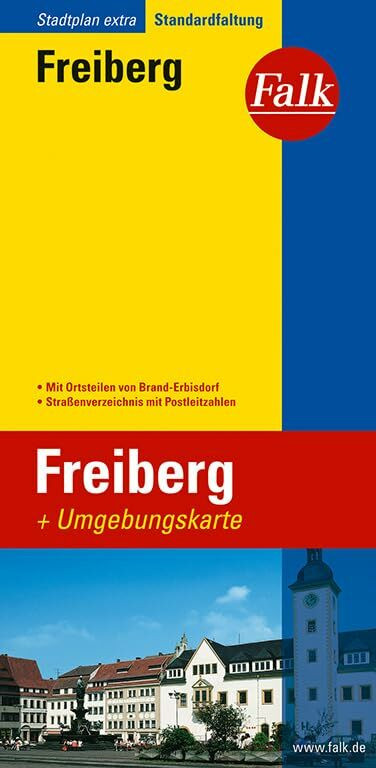 Falk, Ostfildern Falk Stadtplan Extra Standardfaltung Freiberg Mit Brand-Erbisdorf