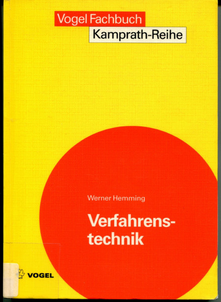 Verfahrenstechnik (Kamprath-Reihe)