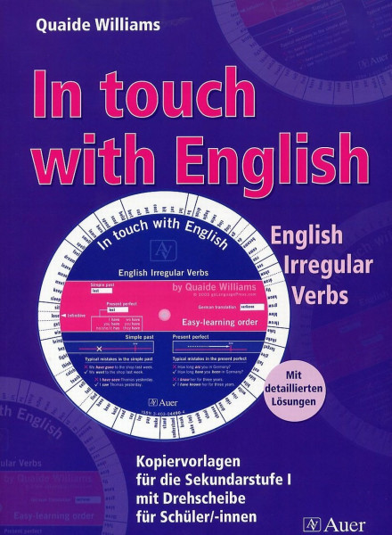 In touch with English - Komplett-Set: English Irregular Verbs, Kopiervorlagen für die Sekundarstufe I mit Drehscheibe für Schüler (5. bis 10. Klasse)