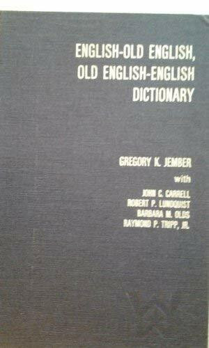 English-old English, Old English-english Dictionary