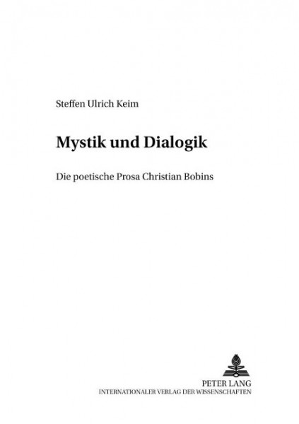Zwischen Mystik und Dialogik