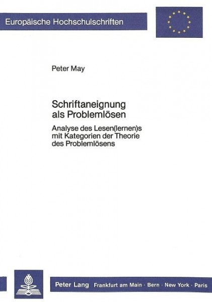 Schriftaneignung als Problemlösen