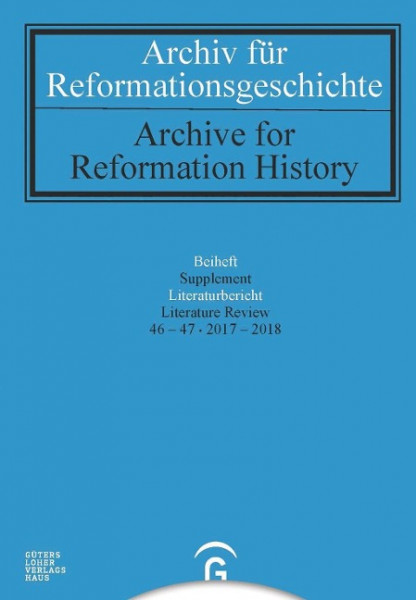 Archiv für Reformationsgeschichte - Literaturbericht