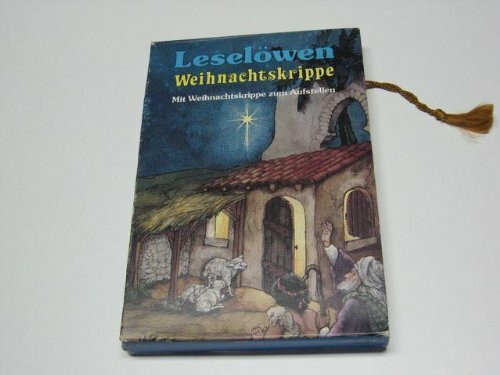 Leselöwen Weihnachtskrippe
