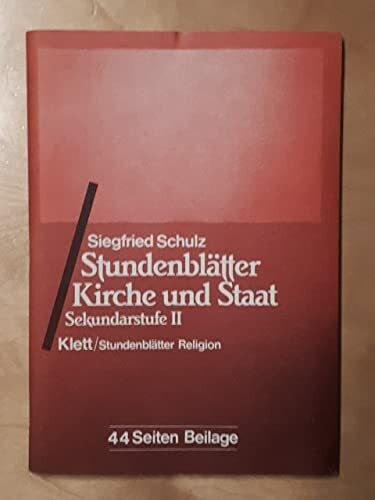 Stundenblätter Kirche und Staat