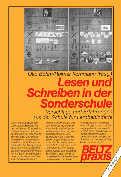 Lesen und Schreiben in der Sonderschule: Vorschläge und Erfahrungen aus der Sonderschule für Lernbehinderte (Beltz Praxis)