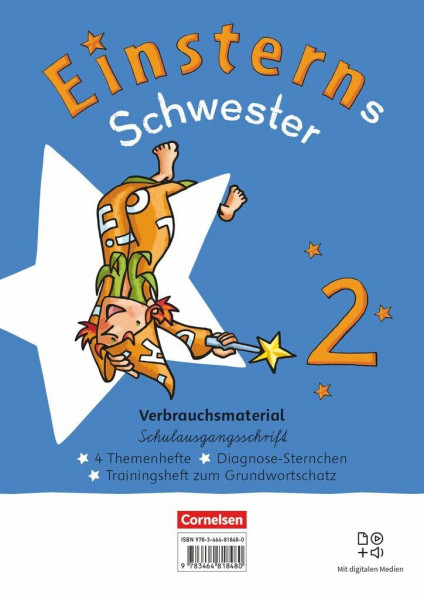 Einsterns Schwester - Sprache und Lesen - Neubearbeitung 2022 - 2. Schuljahr: Themenhefte 1-4, Training Grundwortschatz und Diagnoseheft - ... digitalen Medien - in Schulausgangsschrift