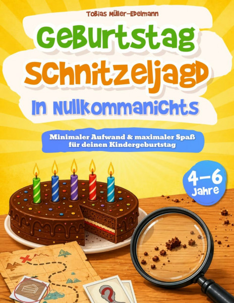 Geburtstag Schnitzeljagd in Nullkommanichts: Minimaler Aufwand & maximaler Spaß für deinen Kindergeburtstag I Schatzsuche Komplettset für Kinder von 4-6 Jahren