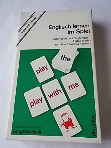 Englisch lernen im Spiel Sätze bauen mit dem Grundwortschatz: Kartenspiel und Begleitbuch – Herausgegeben in Zusammenarbeit mit Langenscheidt (dtv junior)