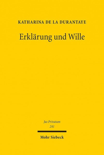 Erklärung und Wille
